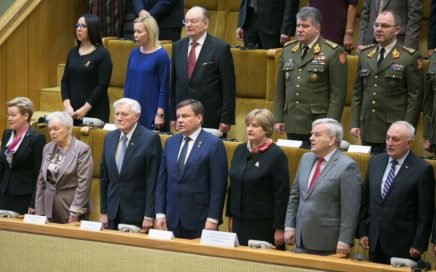 Iškilmingas kovo 11-osios minėjimas Seime. J.Kalinsko (15min.lt) nuotr.