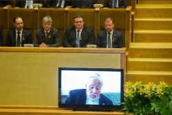 Iškilmingas kovo 11-osios minėjimas Seime. J.Kalinsko (15min.lt) nuotr.