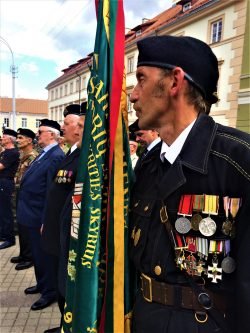 2018-07-26 Pirmojo karininko laipsnio suteikimo ceremonija S.Daukanto aikštėje Vilniuje. A.Čiro nuotr.