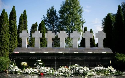 2019-07-31 Prie Medininkų memorialo. BNS nuotr.