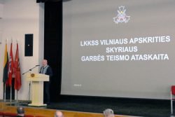 2022-02-26 LK Vilniaus įgulos karininkų ramovėje. Mindaugo Abaravičiaus nuotr.