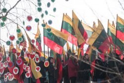 180215_Minaiciuose_15min_10 2018-02-15 1949-ųjų Nepriklausomybės deklaracijos minėjime Minaičiuose. A.Pliadžio nuotr. (KAM)