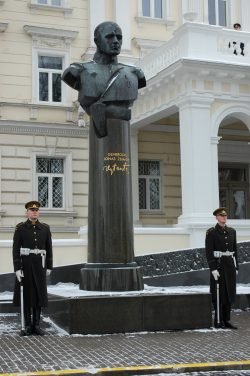 2018-02-16 Aikštėje prie krašto apsaugos ministerijos. A.Čiro nuotr.
