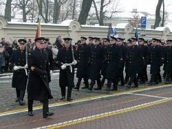 2018-02-16 Aikštėje prie krašto apsaugos ministerijos. M.Abaravičiaus nuotr.
