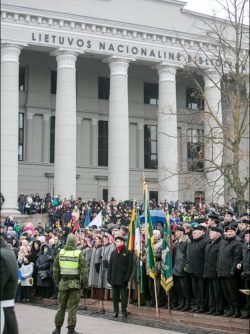 2018-03-11 Trijų Baltijos valstybių vėliavų pakėlimo ceremonija. J.Kalinsko (15min.lt) nuotr.