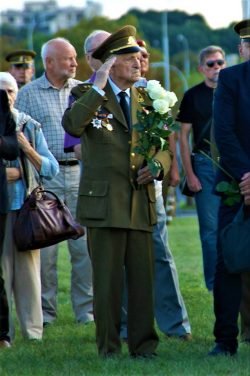 2018-08-21 Savanorio A.Sakalausko pagerbimo ceremonija jo žūties vietoje. A.Čiro nuotr.