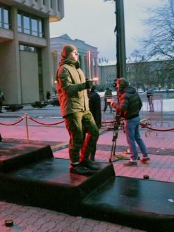 P1800923 2019-01-12 Prie Seimo rūmų. M.Abaravičiaus nuotr.