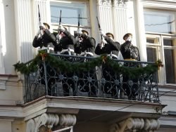 2019-02-16 Prie Lietuvos nepriklausomybės signatarų namų. M.Abaravičiaus nuotr.