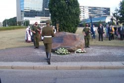 2020-08-21 Savanorio A.Sakalausko žūties vietoje. S.Stelmoko nuotr.