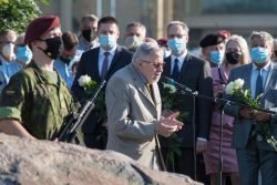 2020-08-21 Savanorio A.Sakalausko žūties vietoje. A.Pliadžio (KAM) nuotr.