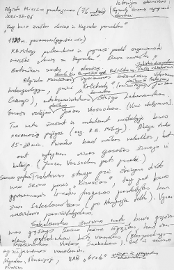 Algirdo Misiūno pasakojimas „Kaip buvo išvežtas Lenino ir Kapsuko paminklas“. 1990 m. gegužės mėn.