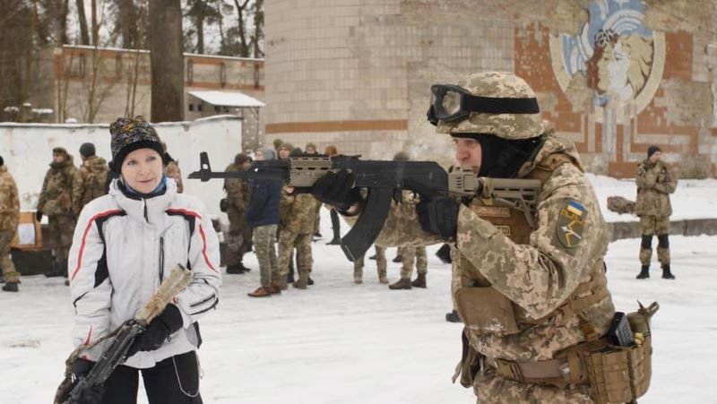 2022-02-05 Teritorinės gynybos mokymai Kijeve
