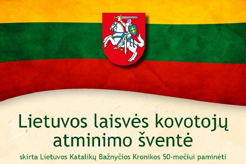 Lietuvos laisvės kovotojų atminimo šventė skirta Lietuvos Katalikų Bažnyčios Kronikos 50-mečiui