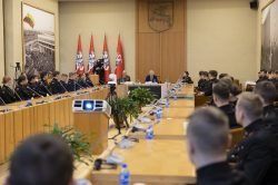 2023-01-10 Generolo Jono Žemaičio Lietuvos karo akademijos kariūnų interaktyvus edukacinis renginys. Ilonos Šilenkovos (Seimo kanceliarija) nuotr.