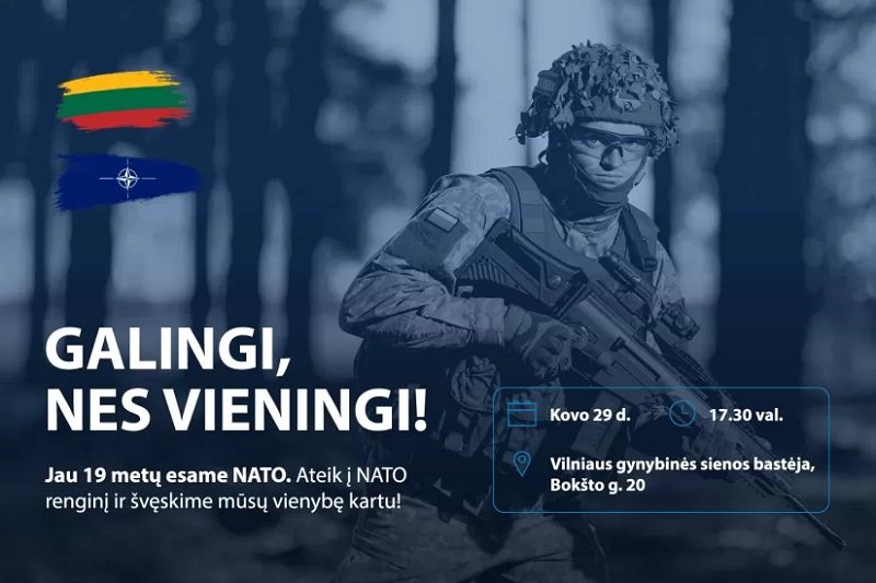 Kartu paminėkime Lietuvos narystės NATO 19-ąsias metines