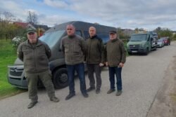 2023-10-29 Į Ukrainą. Gintas, Arūnas, Gintautas, Antanas. Arūno Surdoko nuotr.