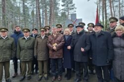 2024-01-28 13:00-14:00 Prie kryžiaus sudegintam Kaniūkų kaimui ir išžudytiems jo gyventojams atminti. Antano Buroko nuotr.