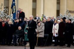 2024-01-13 Nepriklausomybės aikštėje. Olgos Posaškovos (LRS kancel.) nuotrauka