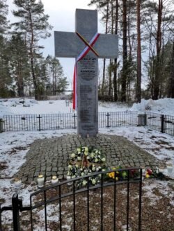 2024-01-28 Apie 14:00 prie Kaniūkų memorialo. Kosto Ivanausko nuotr.
