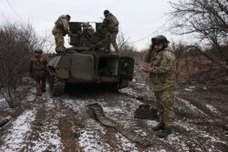 2024-ųjų vasarį prie Bachmuto. Anatolij Stepanov nuotr.