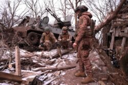 2024-ųjų vasarį prie Bachmuto. Anatolij Stepanov nuotr.