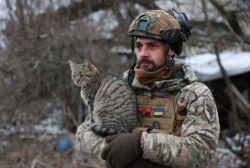 2024-ųjų vasarį prie Bachmuto. Anatolij Stepanov nuotr.