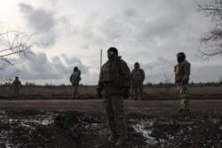 2024-ųjų vasarį prie Bachmuto. Anatolij Stepanov nuotr.