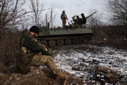 2024-ųjų vasarį prie Bachmuto. Anatolij Stepanov nuotr.