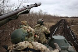 2024-ųjų vasarį prie Bachmuto. Anatolij Stepanov nuotr.